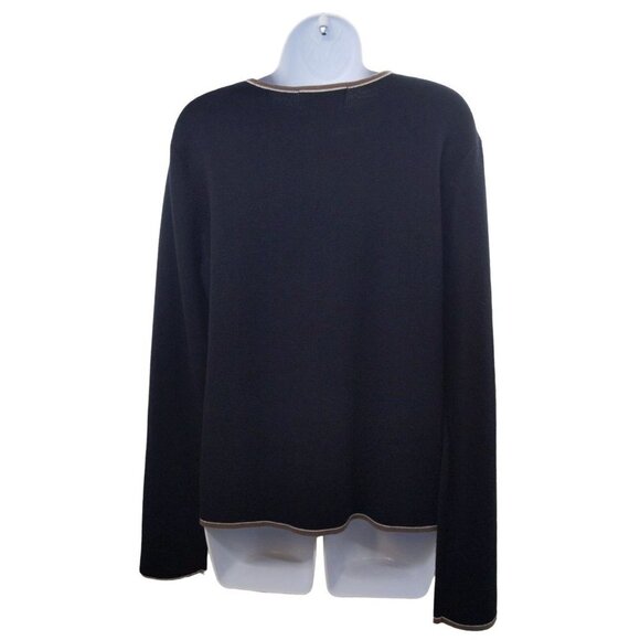 Casual Corner Annex Women's Cardigan sweater button up black Size XL - Picture 2 of 7